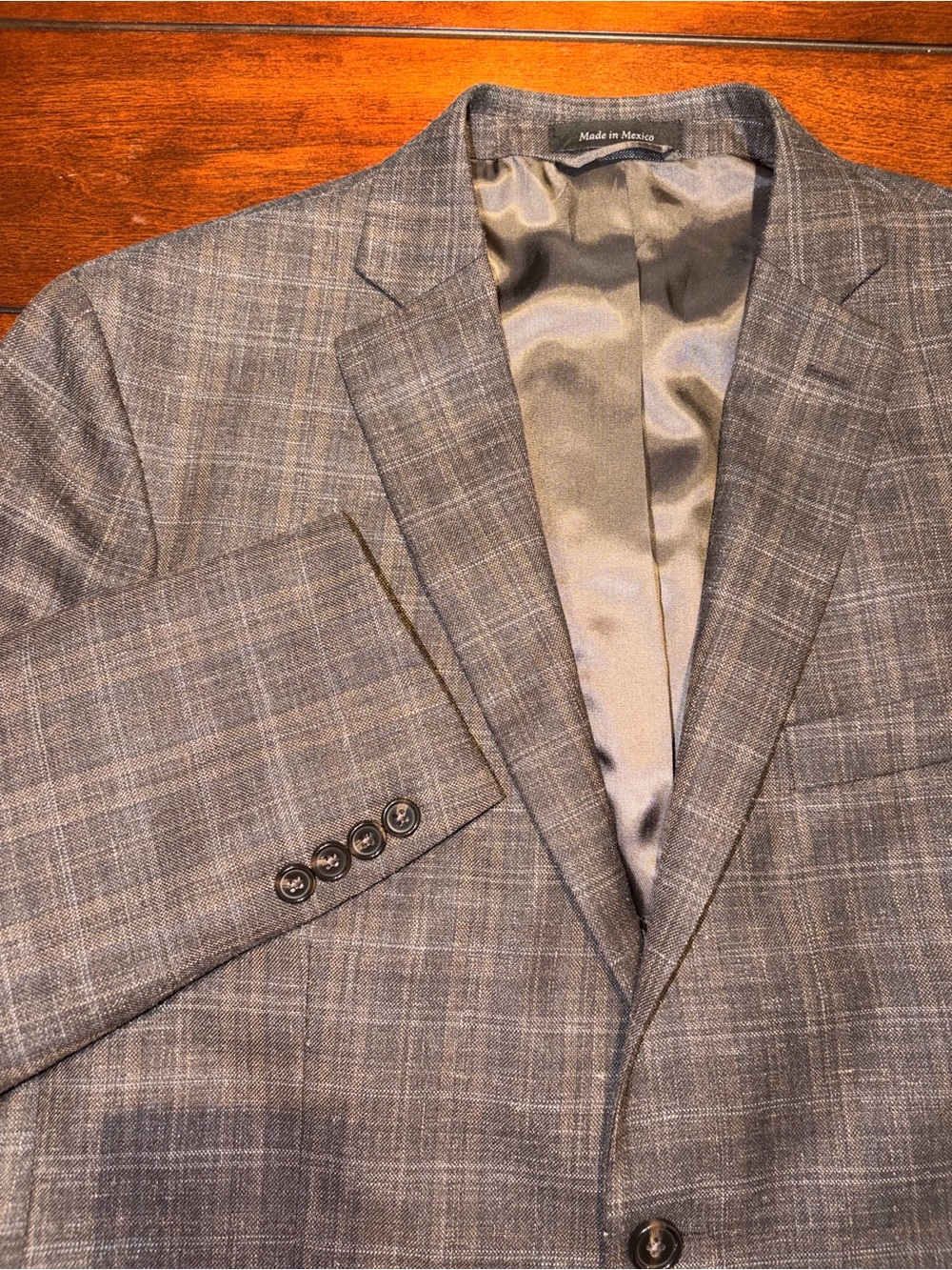 Lauren Ralph Lauren Men’s Wool/Silk/Linen Blend Plaid Sport Coat Blazer 44R
